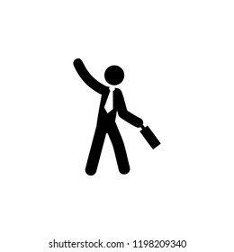 businessman, optimistic icon. Element of businessman icon for mobile concept and web apps. Detailed businessman, optimistic icon can be used for web and mobile