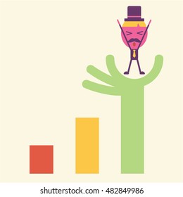 Businessman optimum idea Business concept idea