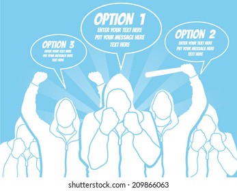 BUSINESSMAN OPTION TEMPLATE STEP RANKING BLUE 4