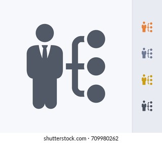 Businessman & Organization - Carbon Icons. A professional, pixel-aligned icon. 