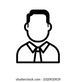 businessman outline icon