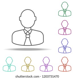 businessman outline icon. Elements of Banking & Finance in multi color style icons. Simple icon for websites, web design, mobile app, info graphics