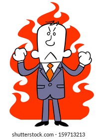 Businessman passionate