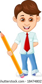Businessman with pencil 