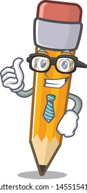 Businessman pencil isolated with in the mascot