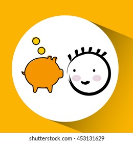 businessman people business   isolated, vector illustration eps10