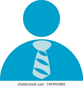 Businessman , person, People Icon, symbol, element. Vector graphic. Isolated on white. Flat style design.