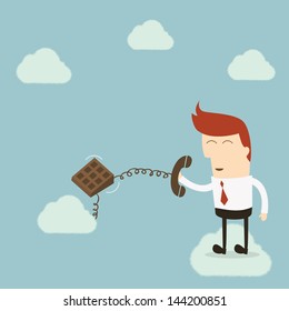 Businessman phone