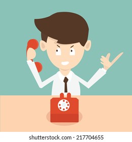 Businessman With Phone - Cold Calling