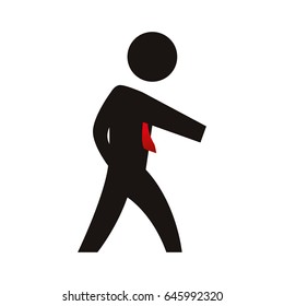 Businessman pictogram symbol