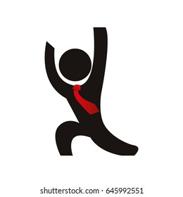 Businessman pictogram symbol