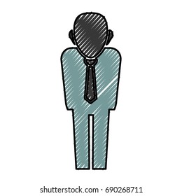 Businessman pictogram symbol