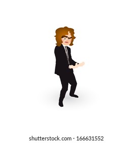 businessman to place your object