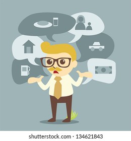 businessman and planning of life