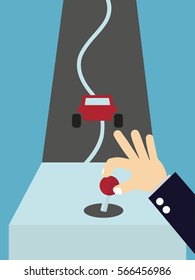 businessman play game - Self Development and layoff concept