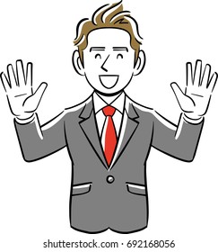 Businessman pleasure