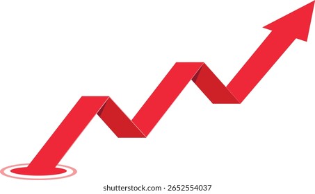 Empresário apontando para a seta de crescimento no gráfico, simbolizando o sucesso e a estratégia de desenvolvimento corporativo.