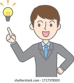 Businessman pointing out important points and explaining