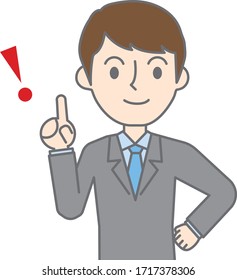 Businessman pointing out important points and explaining