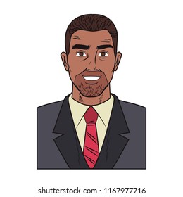 Businessman pop art cartoon