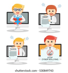 businessman pop up in pc set 2