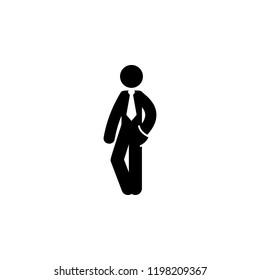 businessman, pose, posture icon. Element of businessman icon for mobile concept and web apps. Detailed businessman, pose, posture icon can be used for web and mobile
