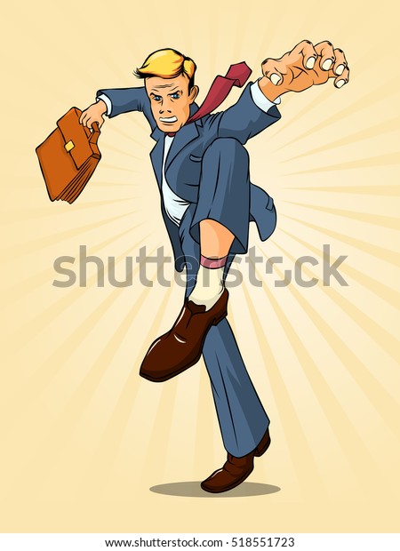 Businessman Pose Tiger Kung Fu Vector Stock Vector (Royalty Free ...