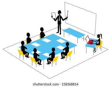 Businessman presentation