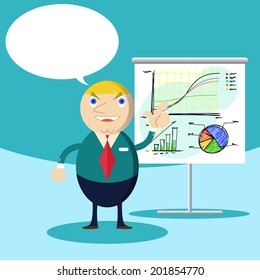 Businessman  presentation