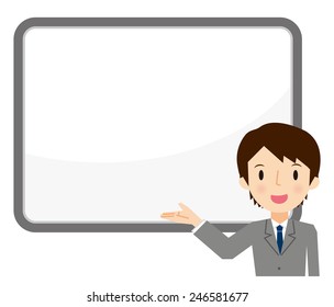 Businessman presentation