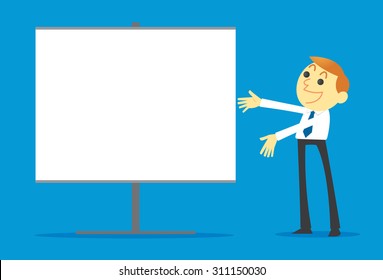 Businessman presentation