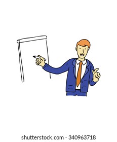 businessman presentation