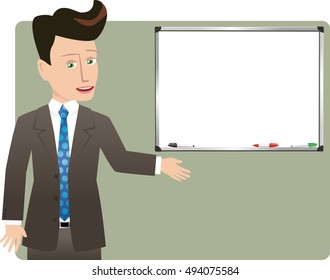 Businessman presentation.