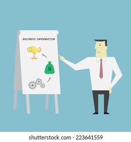 Businessman presentation - Vector 