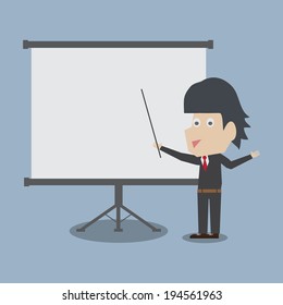 businessman presenting