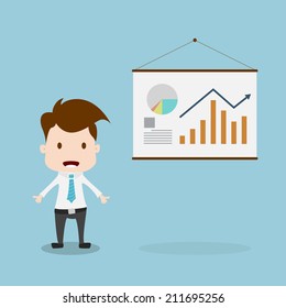 businessman presenting.