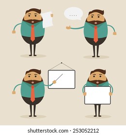 businessman presenting