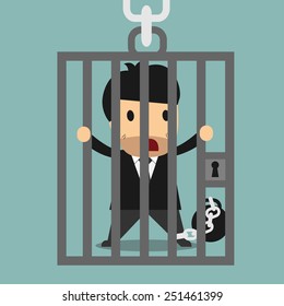 businessman in prison