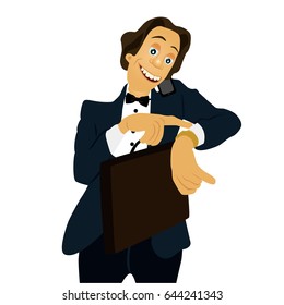 Businessman. Profession. Isolated objects. Vector illustration.