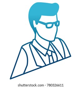 Businessman profile 3d
