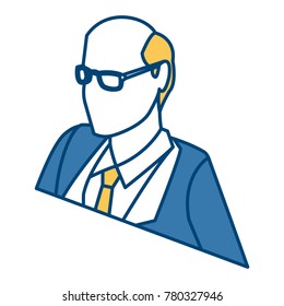 Businessman profile 3d