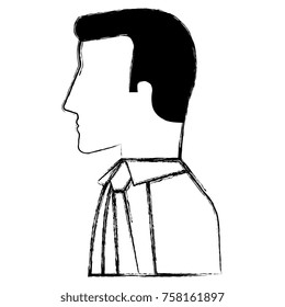 businessman profile avatar character