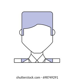 Businessman profile cartoon