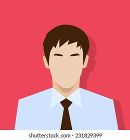 Businessman Profile Icon Male Portrait Flat Stock Vector (Royalty Free ...