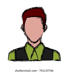 Businessman profile symbol