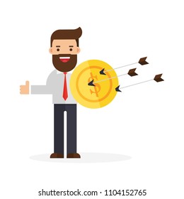 Businessman protection Concept