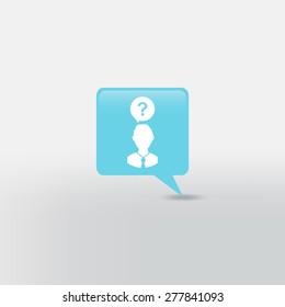 businessman with a question mark
