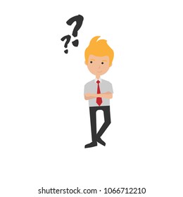 Businessman Question mark vector