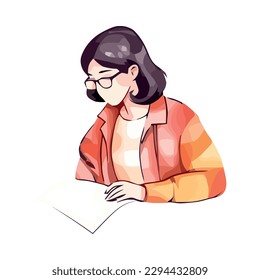Diseño de ilustraciones vectoriales de libros de lectura de hombres de negocios aislado