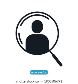 businessman recruitment Icon. Human resource icon. Head Hunting Related Vector symbol for your infographics web site design illustration
